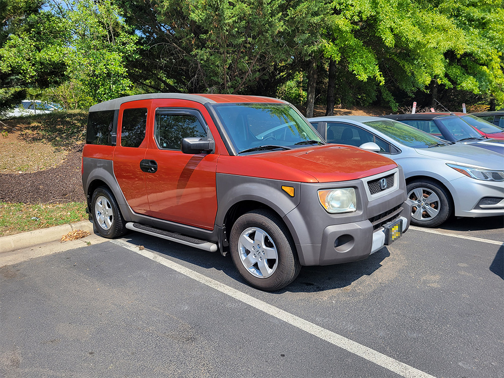 My Orange Element in the dealer's lot